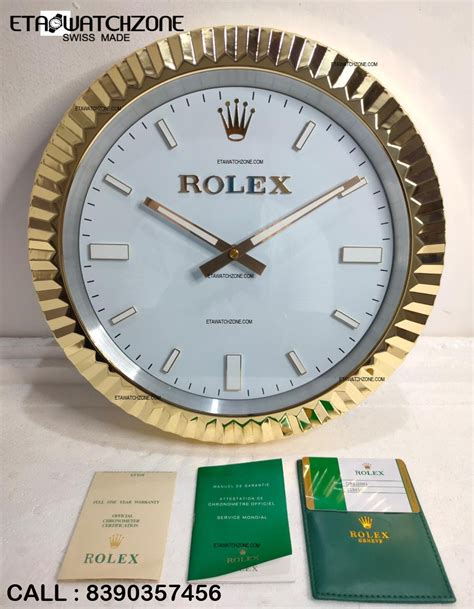 rolex golf clock for sale|genuine rolex wall clock.